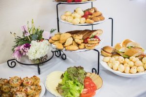 photo of a fancy buffet spread